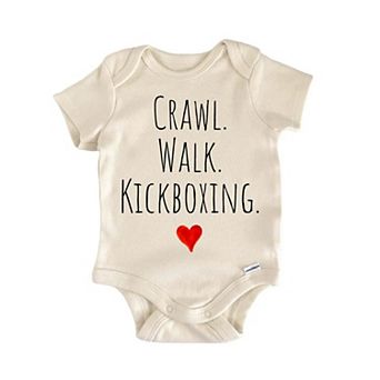 Crawl Walk Kickboxing Newborn Baby Onesie®