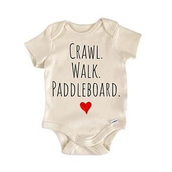 Crawl Walk Paddleboard Newborn Baby Onesie®