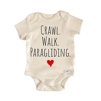 Crawl Walk Paragliding Newborn Baby Onesie®