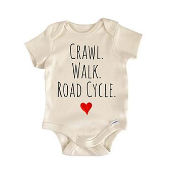 Crawl Walk Road Cycle Newborn Baby Onesie®