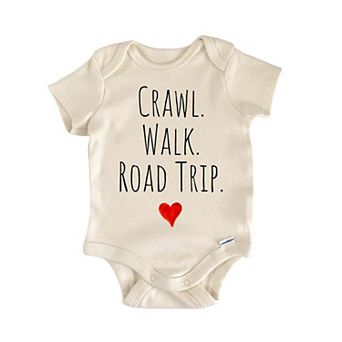 Crawl Walk Road Trip Newborn Baby Onesie®