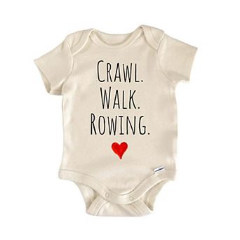 Crawl Walk Rowing Newborn Baby Onesie®