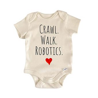Crawl Walk Robotics Newborn Baby Onesie®