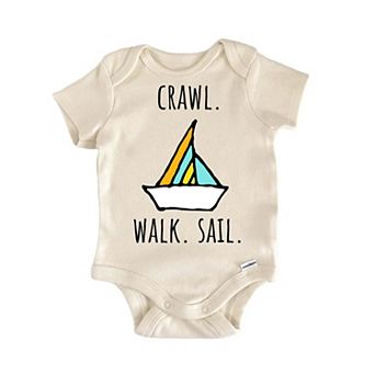 Crawl Walk Sail Sailboat Infant Gift Baby Onesie®