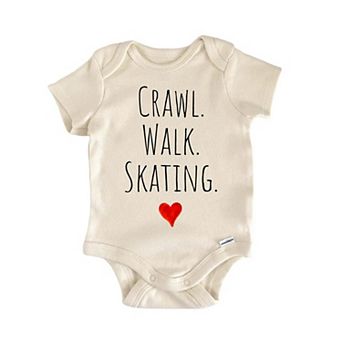 Crawl Walk Skating Newborn Baby Onesie®