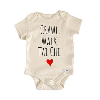 Crawl Walk Tai Chi Newborn Baby Onesie®