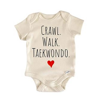 Crawl Walk Taekwondo Newborn Baby Onesie®