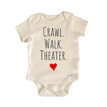 Crawl Walk Theater Newborn Baby Onesie®