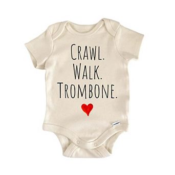 Crawl Walk Trombone Newborn Baby Onesie®