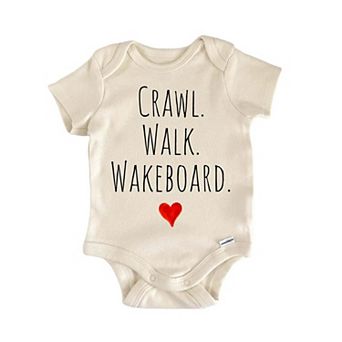 Crawl Walk Wakeboard Newborn Baby Onesie®