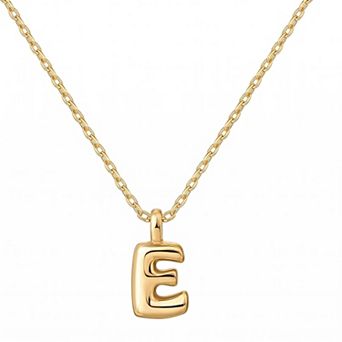 Adjustable Pendant Necklace with Gold Tone Alphabet Letter Design Personalized Gift