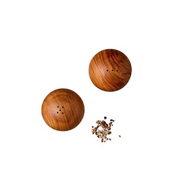 Teak Salt & Pepper Shaker Set