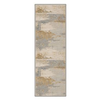 GENIMO Area Rug Machine Washable Non Slip Low Pile Lightweight Indoor Rug for Living Room Bedroom