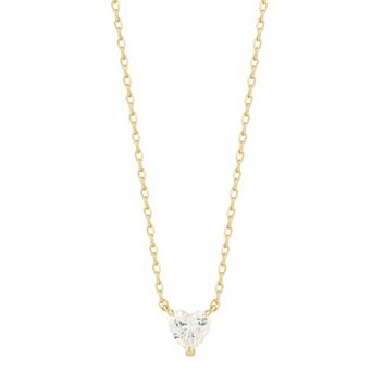 Everyday by Sunkissed Heart Cubic Zirconia Pendant Necklace