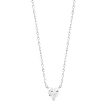 Everyday by Sunkissed Heart Cubic Zirconia Pendant Necklace