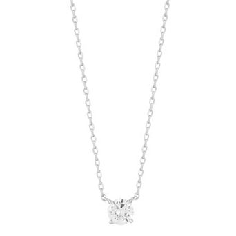 Everyday by Sunkissed Round Cubic Zirconia Solitaire Pendant Necklace