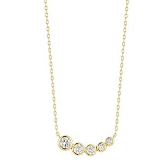 Everyday by Sunkissed Graduated Bezel Cubic Zirconia Necklace
