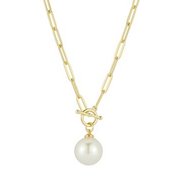 Everyday by Sunkissed Simulated Pearl Toggle Link Chain Necklace