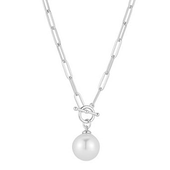 Everyday by Sunkissed Simulated Pearl Toggle Link Chain Necklace