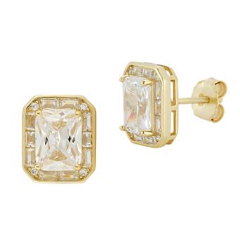 Everyday by Sunkissed Cubic Zirconia Halo Stud Earrings