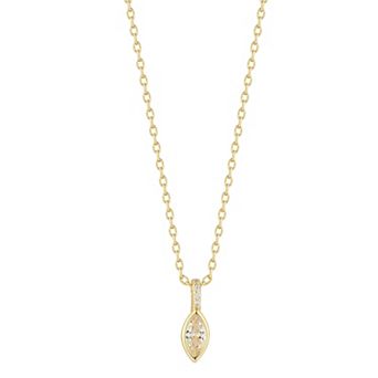 Everyday by Sunkissed Mini Marquise Cubic Zirconia Pendant Necklace