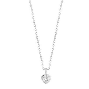 Everyday by Sunkissed Mini Heart Cubic Zirconia Pendant Necklace