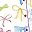 White Colorful Bows