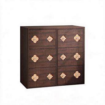  Shoe Cabinet with 6 Flip Drawers, Shoe Storage Cabinet,Wooden Shoe Organizer Cabinet for Entryway