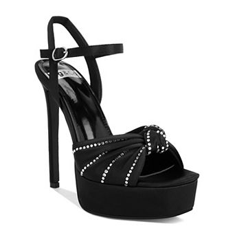 Rag & Co Margala Women's High Heel Rhinestone Embellished Sandals