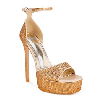 Rag & Co Alaya Women's High Stiletto Heel Rhinestone Sandals