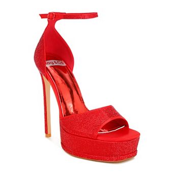 Rag & Co Alaya Women's High Stiletto Heel Rhinestone Sandals