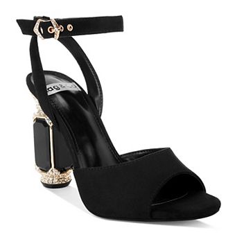 Rag & Co Raome Women's Open Toe Heels With Ankle Strap