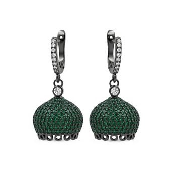 The Collective by DBJ Blossom Earrings with Green Zirconia