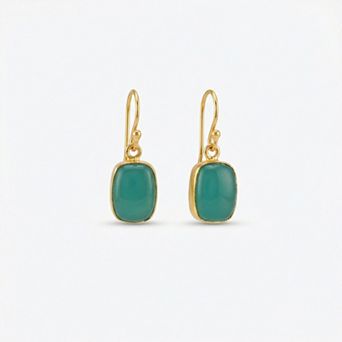 The Collective by DBJ Forest Drop Earrings with Green Onyx