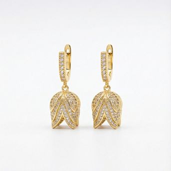 The Collective by DBJ Flora Earrings with White Zirconia