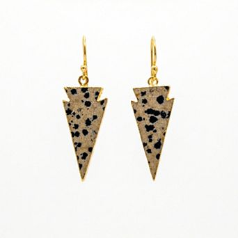 The Collective by DBJ Speckled Drop Earrings with Enamel