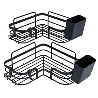 Bath Bliss Adhesive Corner Shelf Caddy Set of 2