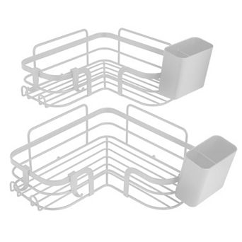 Bath Bliss 4 pc Adhesive Corner Shelf Caddy Set