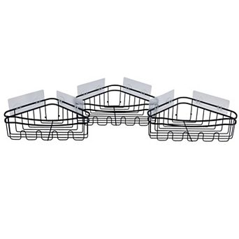 Bath Bliss 3 pc Corner Shower Caddy Shelf Set