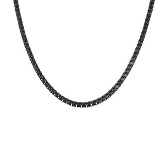 Ivy Sharpe Black Rhodium-Plated Spinel Necklace