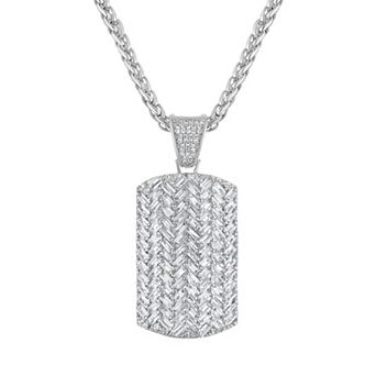 Ivy Sharpe Rhodium-Plated Cubic Zirconia Pendant Necklace
