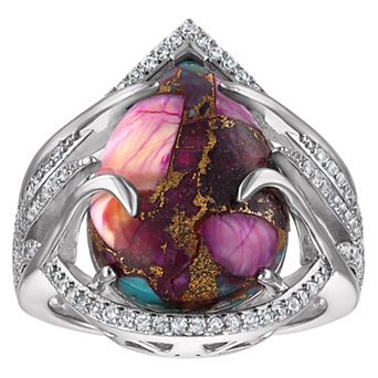 Ivy Sharpe Turquoise Pear Prong Set Traditional Comfort Fit Ring