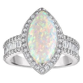 Ivy Sharpe Opal Marquise Prong Set Comfort Fit Ring