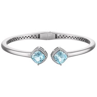 Ivy Sharpe Blue Topaz Cuff Bracelet