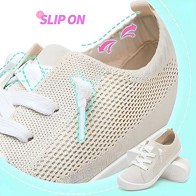 Casual Knit Walking Sneakers