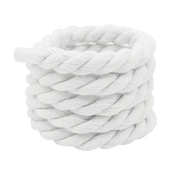 1 Pair Chunky Rope Round Hand-woven Solid Color Shoelaces for Sneakers 51.18"