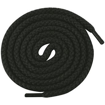 1 Pair Round Rope Thick Cotton Solid Shoelaces for Sneakers Shoe Strings 47.24"