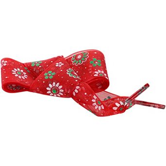 1 Pair Colorful Flower Print Flat Mesh Shoe Laces Casual 47.2"