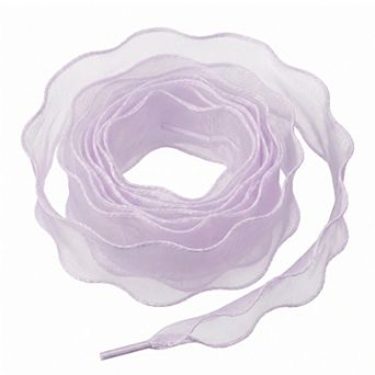 2 Pairs Unisex Wide Shoelaces Wavy Curl Silk Chiffon Shoelaces 39.37"