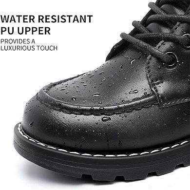 HOMEHOT Boys Ankle Boots with Side Zipper for Little/Big Kids